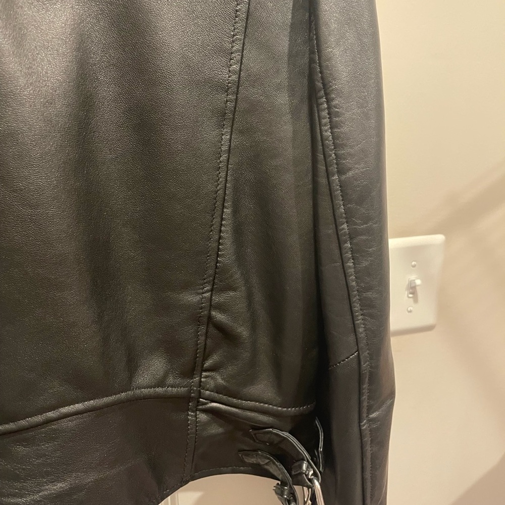 Zara Black Leather Jacket - Picture 7 of 7